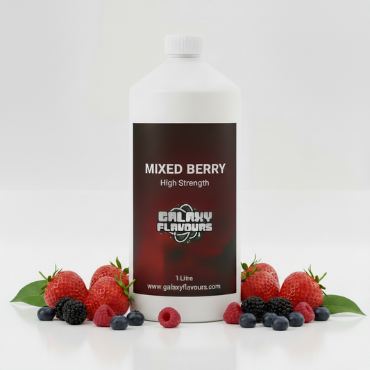Galaxy Flavours Mixed Berry Food Flavouring Concentrate – Professional High Strength, Vegan, Gluten-Free