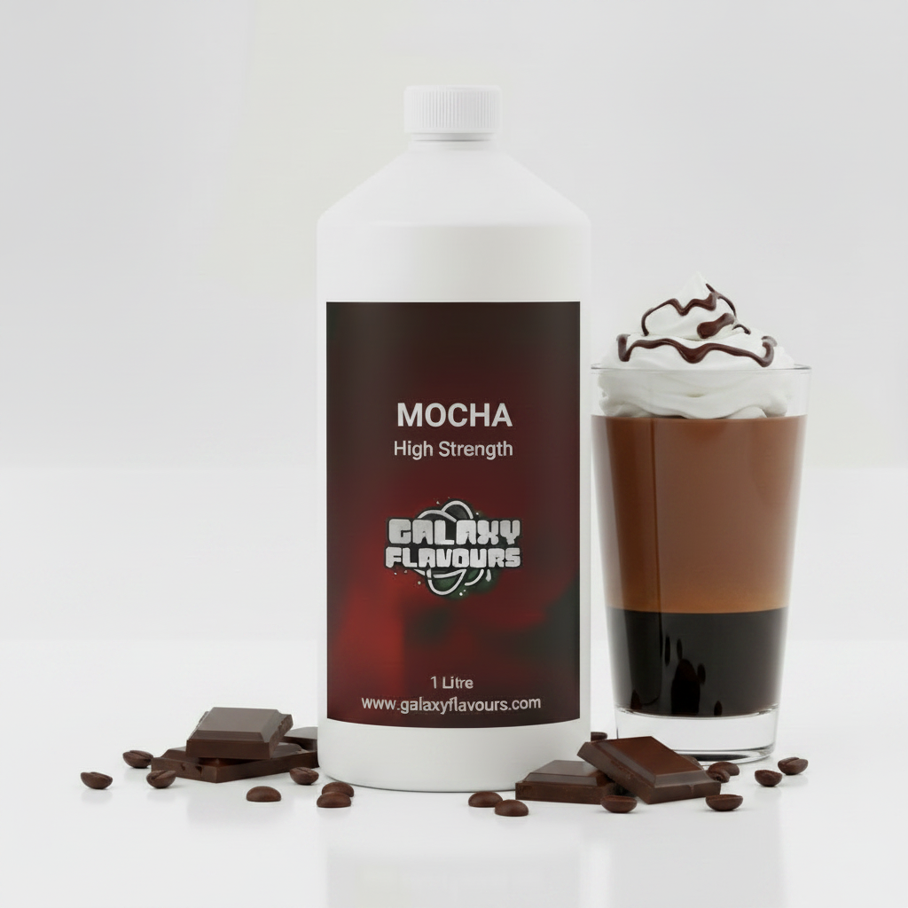 Galaxy Flavours Mocha Food Flavouring Concentrate – Professional High Strength, Vegan, Gluten-Free