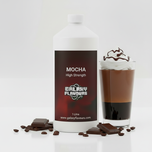 Galaxy Flavours Mocha Food Flavouring Concentrate – Professional High Strength, Vegan, Gluten-Free