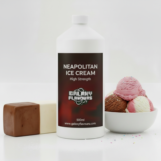 Galaxy Flavours Neapolitan Ice Cream Food Flavouring Concentrate – Professional High Strength, Vegan, Gluten-Free