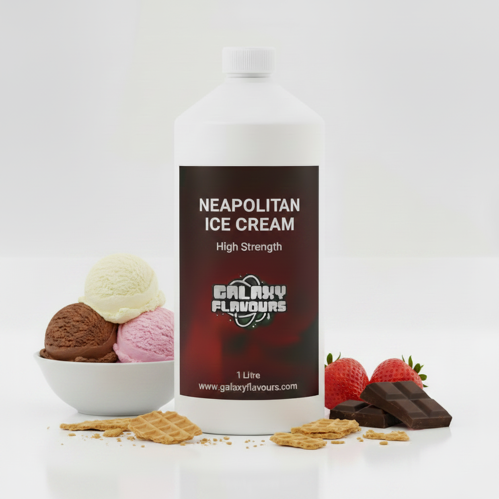 Galaxy Flavours Neapolitan Ice Cream Food Flavouring Concentrate – Professional High Strength, Vegan, Gluten-Free