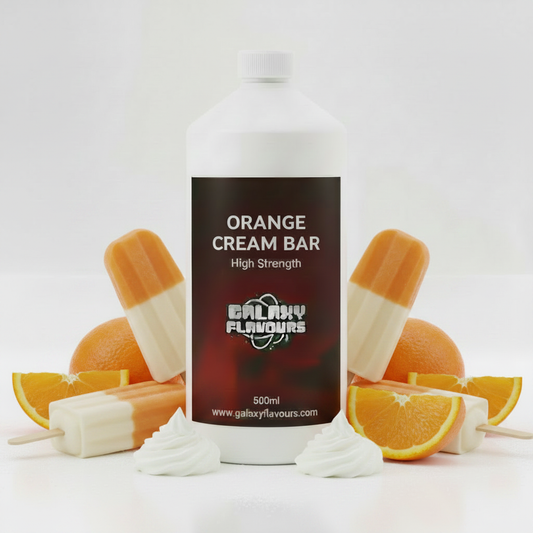 Galaxy Flavours Orange Cream Bar Food Flavouring Concentrate – Professional High Strength, Vegan, Gluten-Free