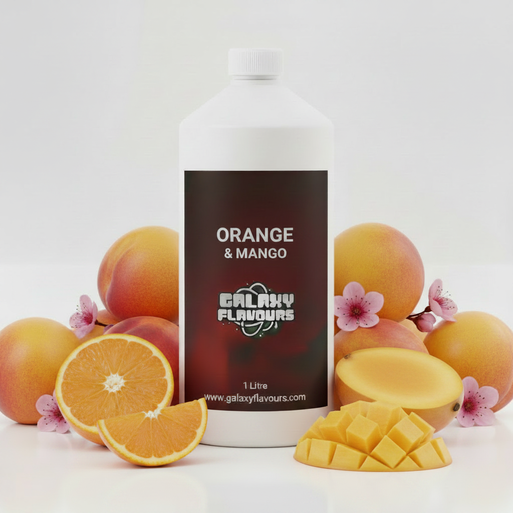 Galaxy Flavours Orange and Mango Food Flavouring Concentrate – Professional High Strength, Vegan, Gluten-Free