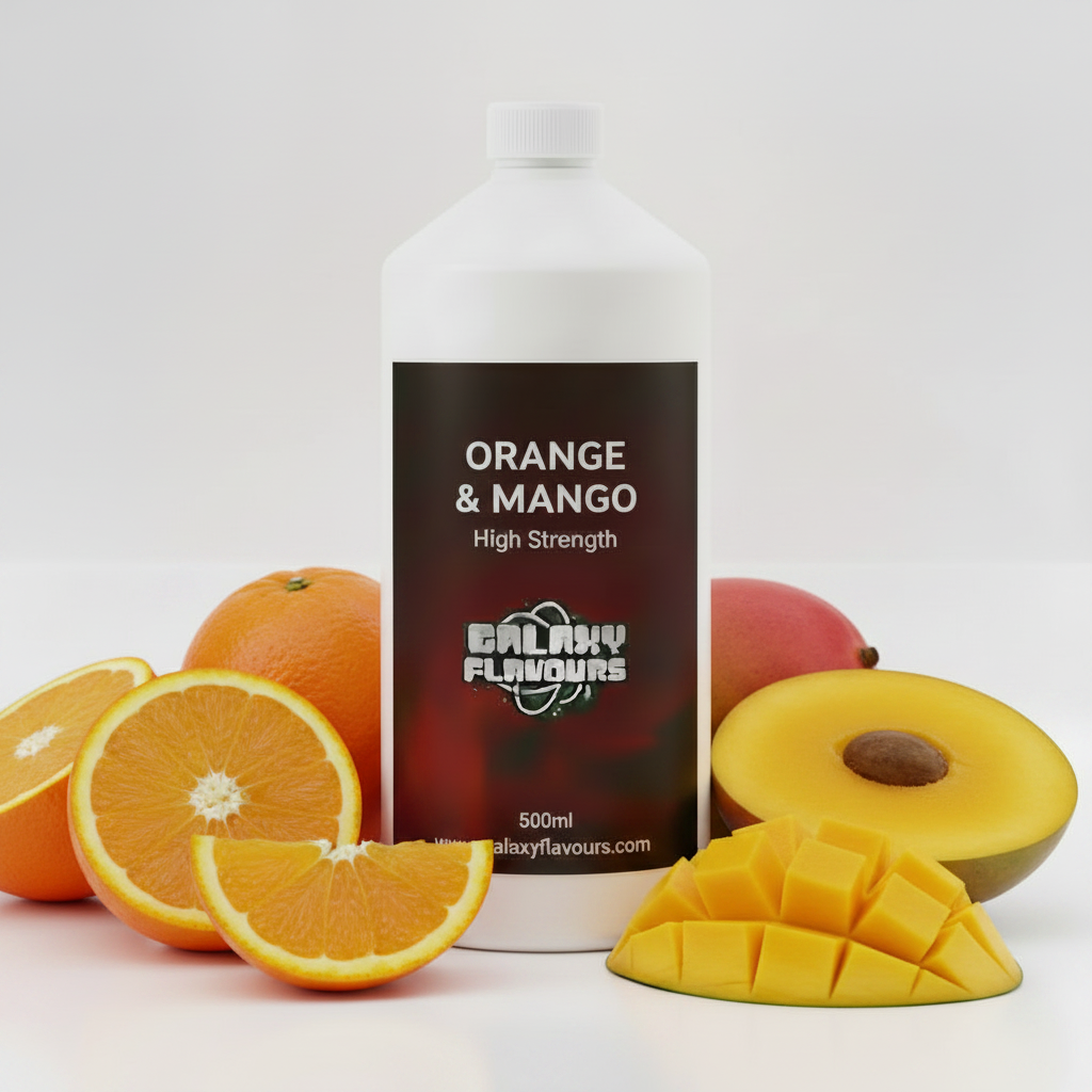 Galaxy Flavours Orange and Mango Food Flavouring Concentrate – Professional High Strength, Vegan, Gluten-Free