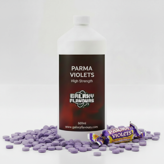 Galaxy Flavours Parma Violets Food Flavouring Concentrate – Professional High Strength, Vegan, Gluten-Free