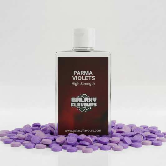 Galaxy Flavours Parma Violets Food Flavouring Concentrate – Professional High Strength, Vegan, Gluten-Free