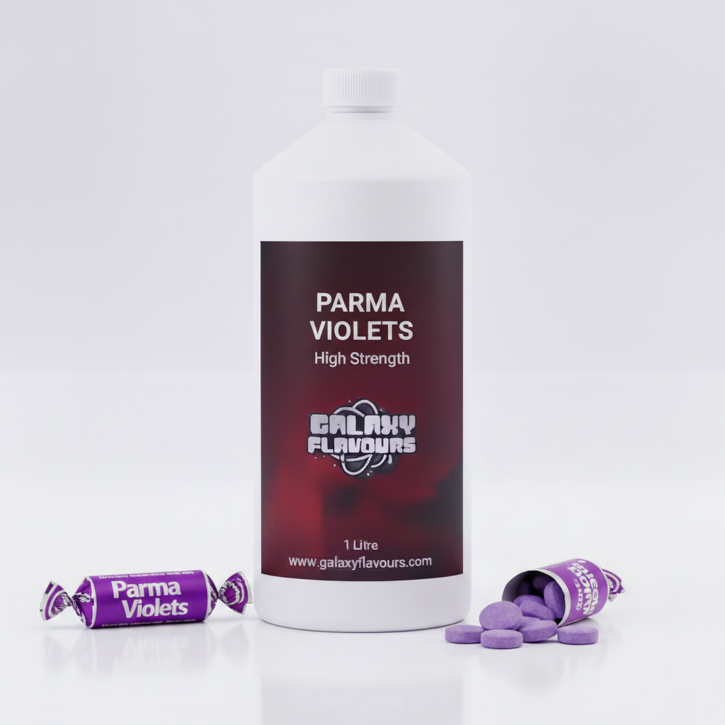 Galaxy Flavours Parma Violets Food Flavouring Concentrate – Professional High Strength, Vegan, Gluten-Free