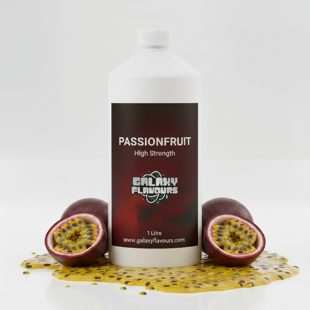 Galaxy Flavours Passionfruit Food Flavouring Concentrate – Professional High Strength, Vegan, Gluten-Free
