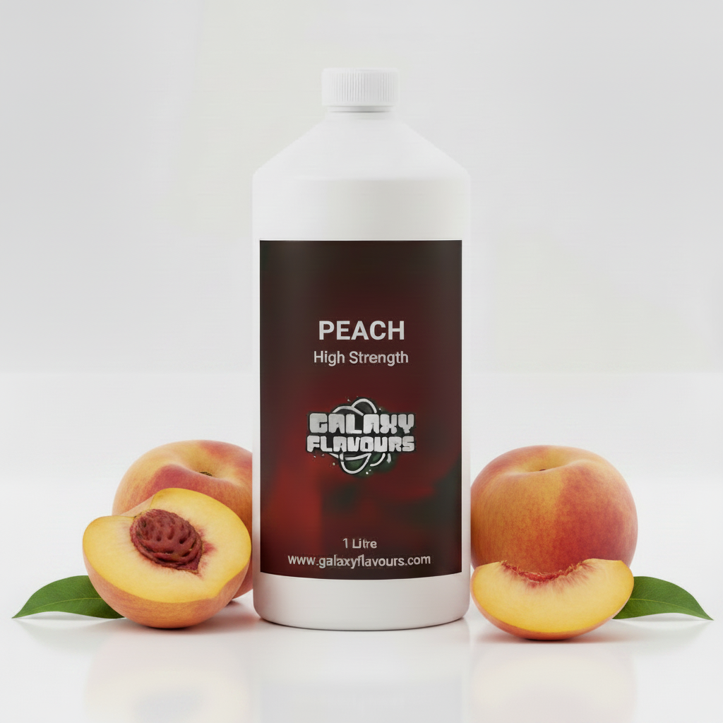 Galaxy Flavours Peach Food Flavouring Concentrate – Professional High Strength, Vegan, Gluten-Free