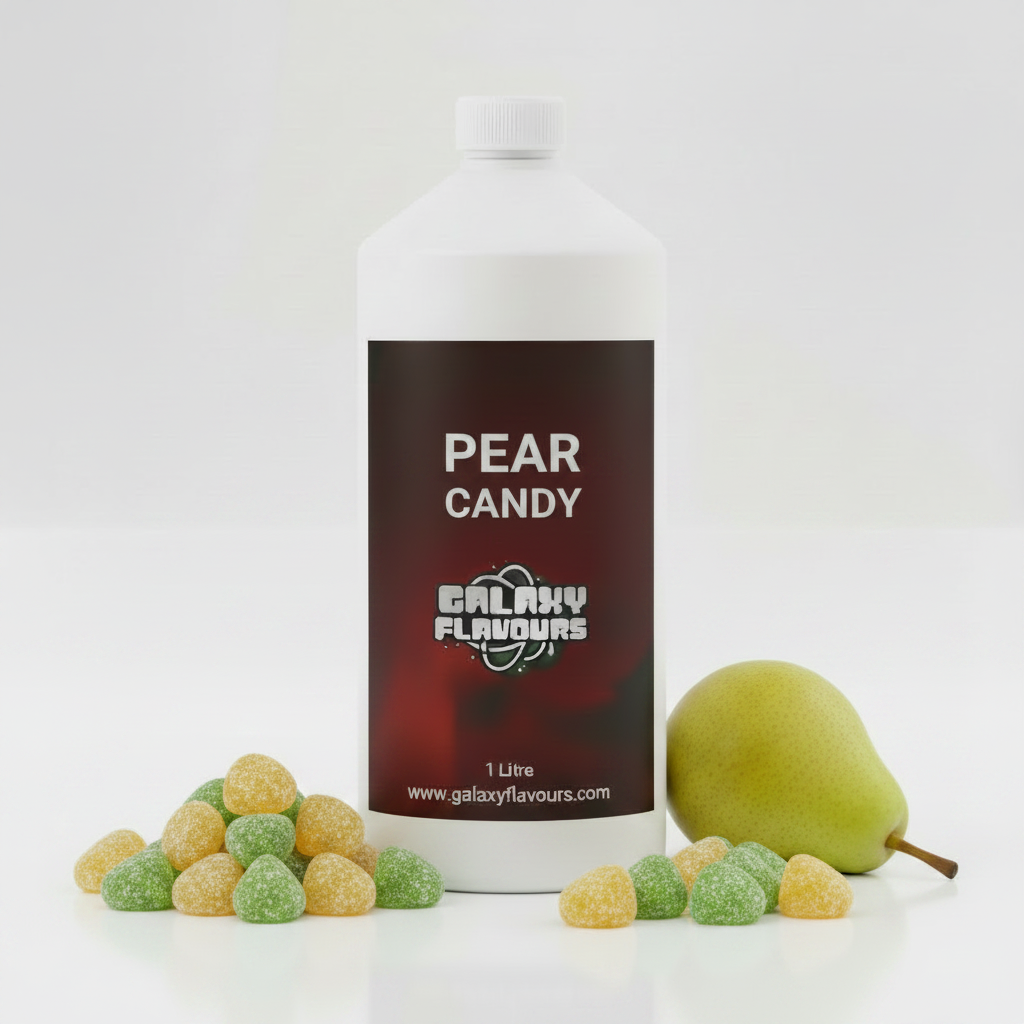 Galaxy Flavours Pear Candy Food Flavouring Concentrate – Professional High Strength, Vegan, Gluten-Free