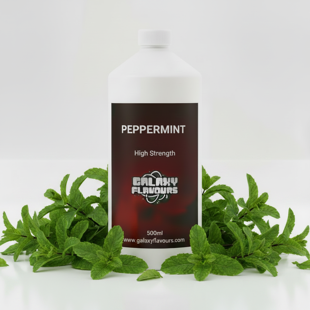 Galaxy Flavours Peppermint Food Flavouring Concentrate – Professional High Strength, Vegan, Gluten-Free