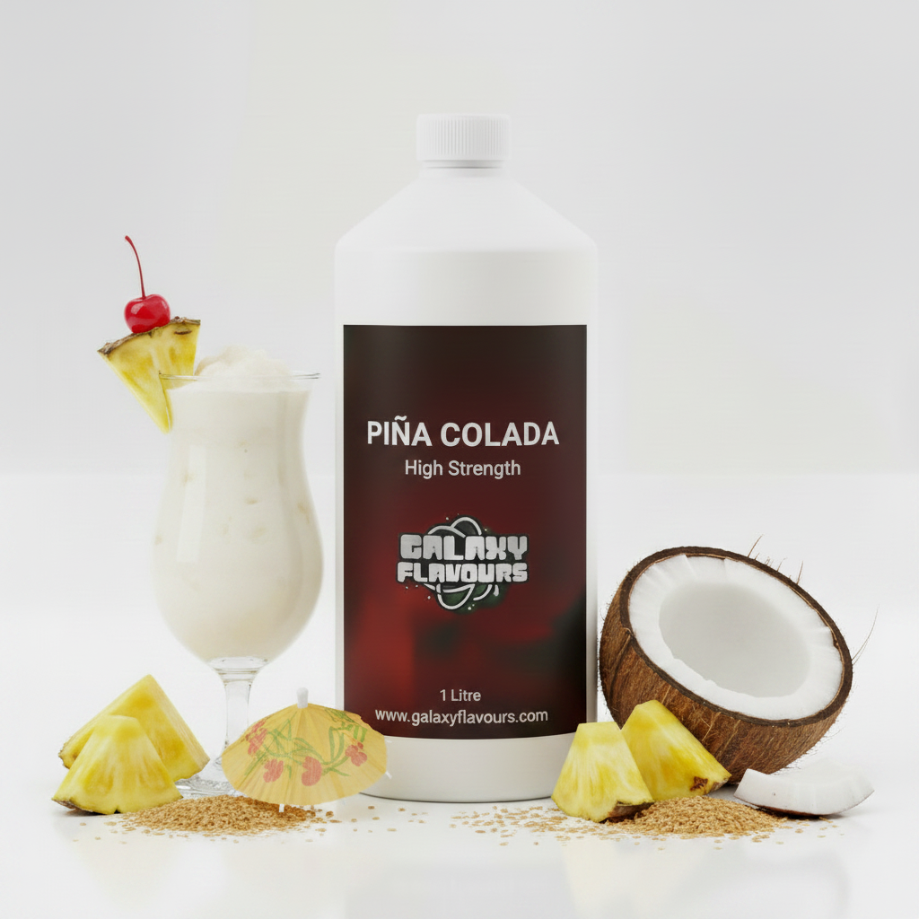 Galaxy Flavours Pina Colada Food Flavouring Concentrate – Professional High Strength, Vegan, Gluten-Free