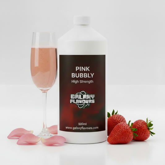 Galaxy Flavours Pink Bubbly Food Flavouring Concentrate – Professional High Strength, Vegan, Gluten-Free