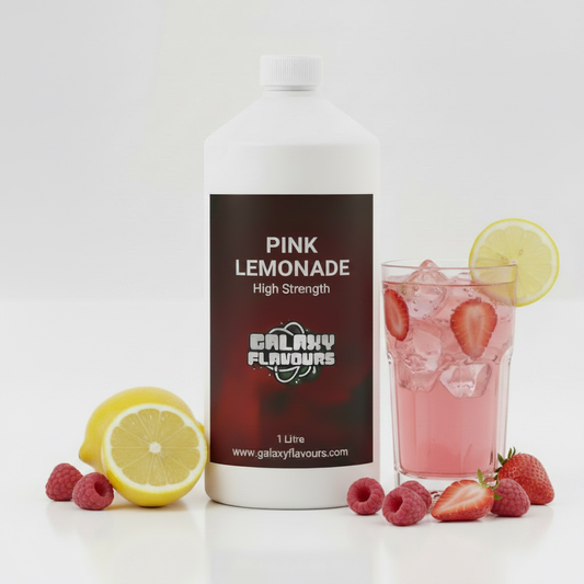 Galaxy Flavours Pink Lemonade Food Flavouring Concentrate – Professional High Strength, Vegan, Gluten-Free