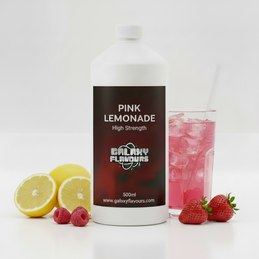 Galaxy Flavours Pink Lemonade Food Flavouring Concentrate – Professional High Strength, Vegan, Gluten-Free