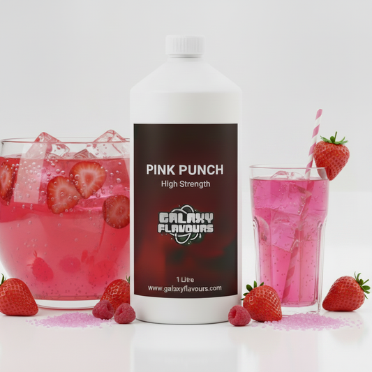 Galaxy Flavours Pink Punch Food Flavouring Concentrate – Professional High Strength, Vegan, Gluten-Free