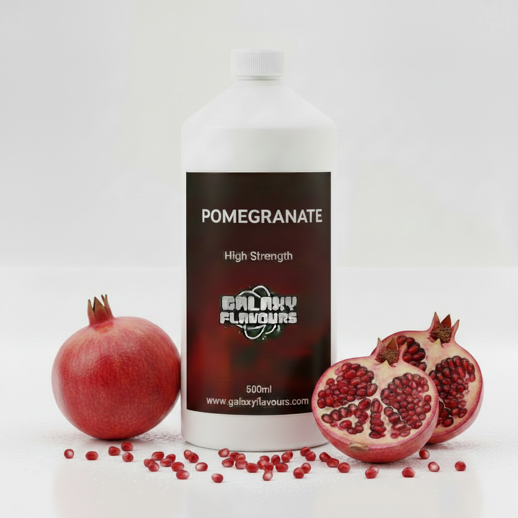 Galaxy Flavours Pomegranate Food Flavouring Concentrate – Professional High Strength, Vegan, Gluten-Free