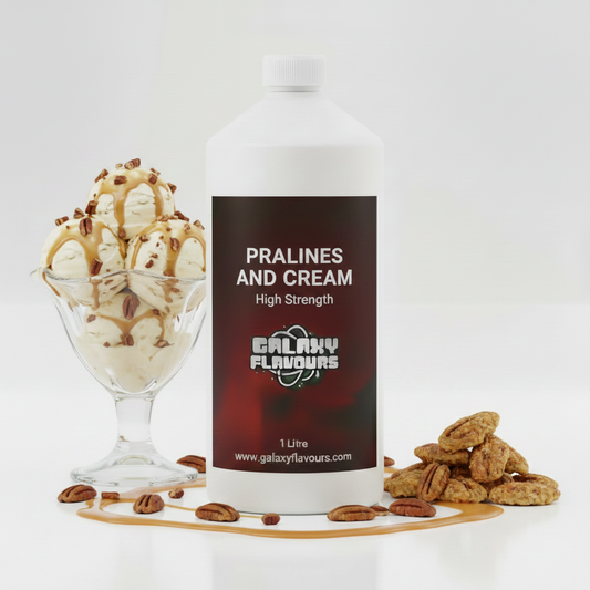 Galaxy Flavours Pralines and Cream Food Flavouring Concentrate – Professional High Strength, Vegan, Gluten-Free