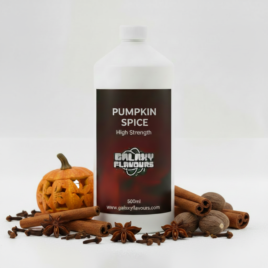 Galaxy Flavours Pumpkin Spice Food Flavouring Concentrate – Professional High Strength, Vegan, Gluten-Free