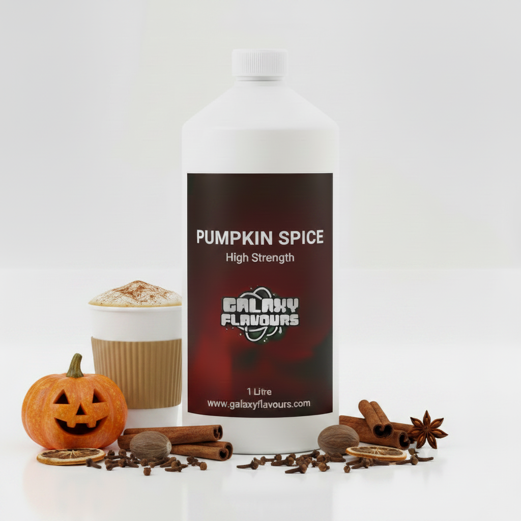 Galaxy Flavours Pumpkin Spice Food Flavouring Concentrate – Professional High Strength, Vegan, Gluten-Free