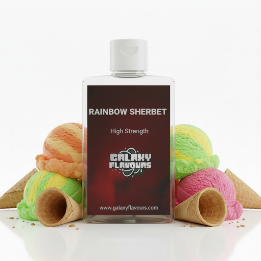 Galaxy Flavours Rainbow Sherbet Food Flavouring Concentrate – Professional High Strength, Vegan, Gluten-Free