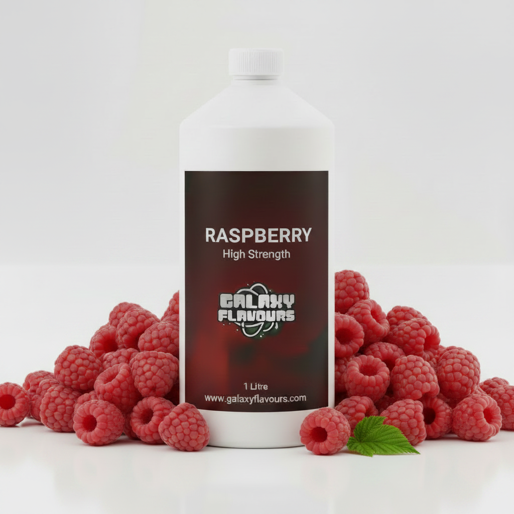 Galaxy Flavours Raspberry Food Flavouring Concentrate – Professional High Strength, Vegan, Gluten-Free