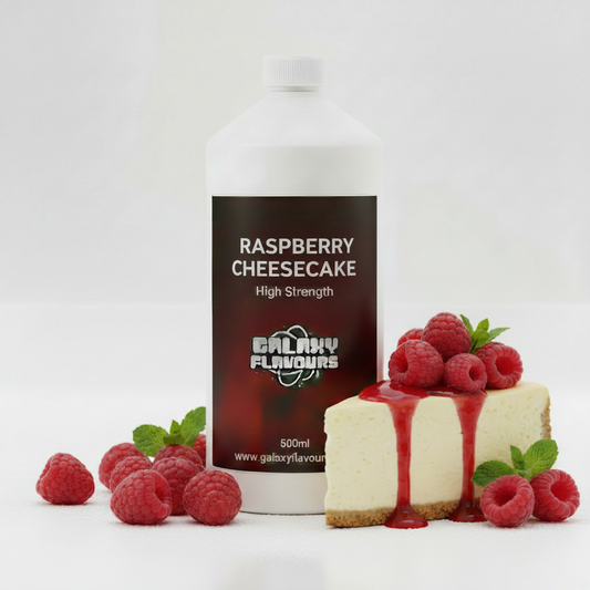 Galaxy Flavours Raspberry Cheesecake Food Flavouring Concentrate – Professional High Strength, Vegan, Gluten-Free