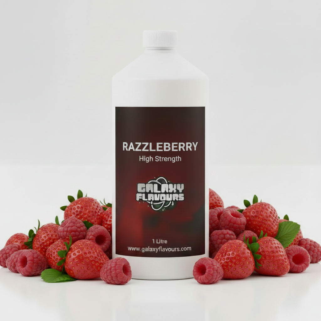Galaxy Flavours Razzleberry Food Flavouring Concentrate – Professional High Strength, Vegan, Gluten-Free