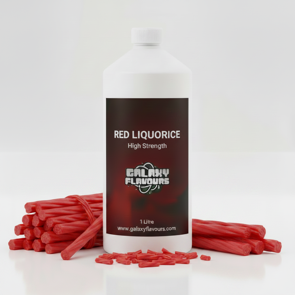 Galaxy Flavours Red Liquorice Food Flavouring Concentrate – Professional High Strength, Vegan, Gluten-Free