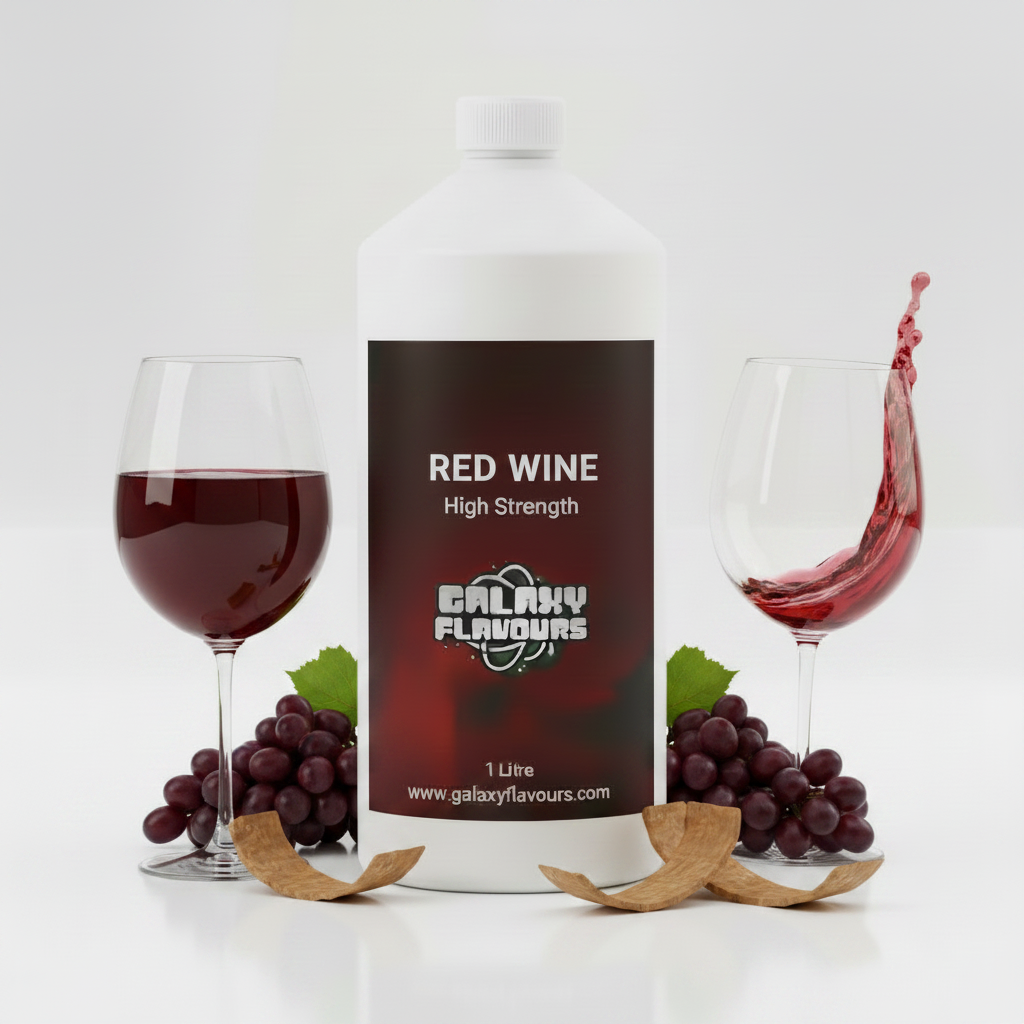 Galaxy Flavours Red Wine Food Flavouring Concentrate – Professional High Strength, Vegan, Gluten-Free
