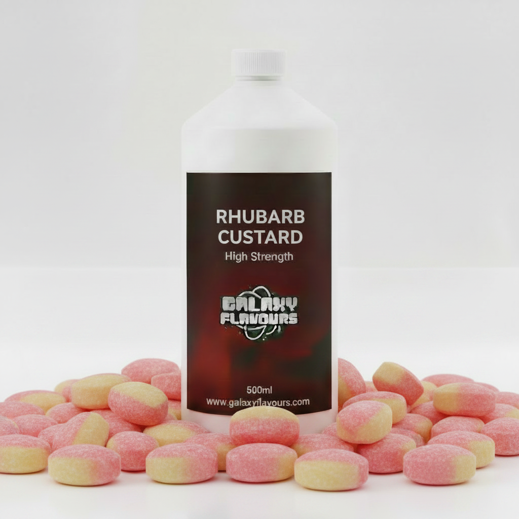 Galaxy Flavours Rhubarb Custard Food Flavouring Concentrate – Professional High Strength, Vegan, Gluten-Free