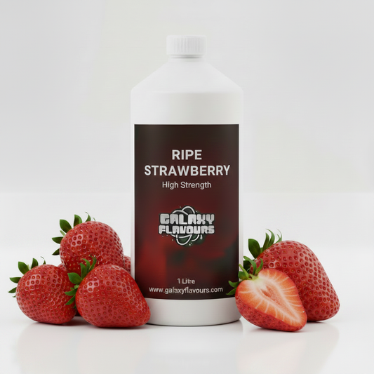 Galaxy Flavours Ripe Strawberry Food Flavouring Concentrate – Professional High Strength, Vegan, Gluten-Free