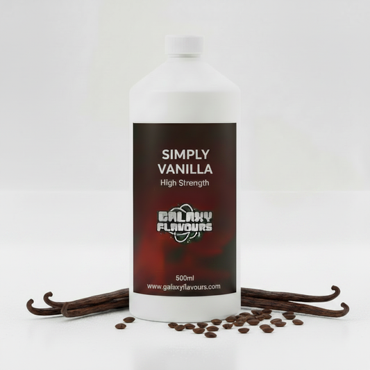 Galaxy Flavours Simply Vanilla Food Flavouring Concentrate – Professional High Strength, Vegan, Gluten-Free