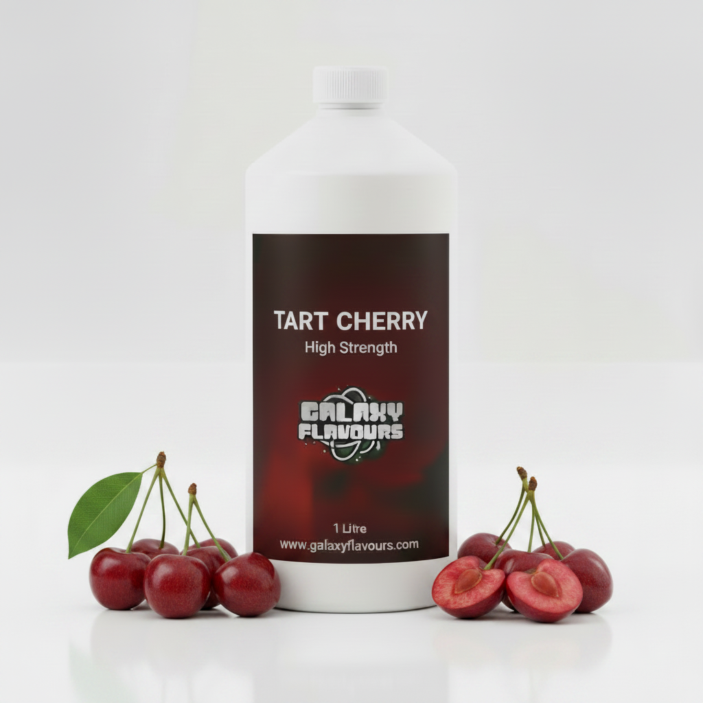 Galaxy Flavours Tart Cherry Food Flavouring Concentrate – Professional High Strength, Vegan, Gluten-Free