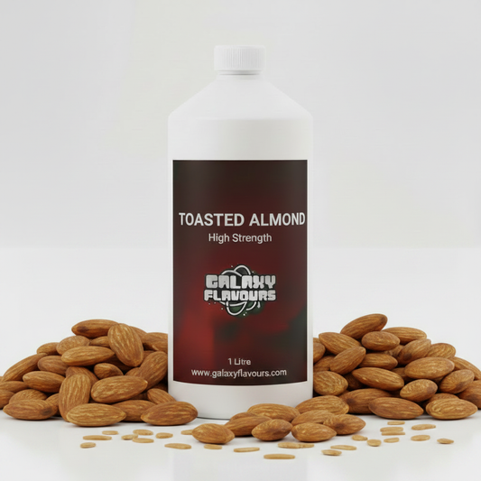 Galaxy Flavours Toasted Almond Food Flavouring Concentrate – Professional High Strength, Vegan, Gluten-Free