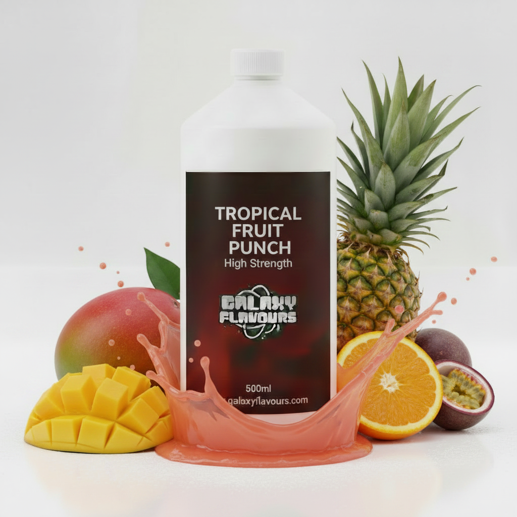 Galaxy Flavours Tropical Fruit Punch Food Flavouring Concentrate – Professional High Strength, Vegan, Gluten-Free