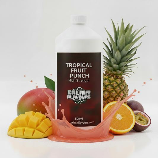 Galaxy Flavours Tropical Fruit Punch Food Flavouring Concentrate – Professional High Strength, Vegan, Gluten-Free