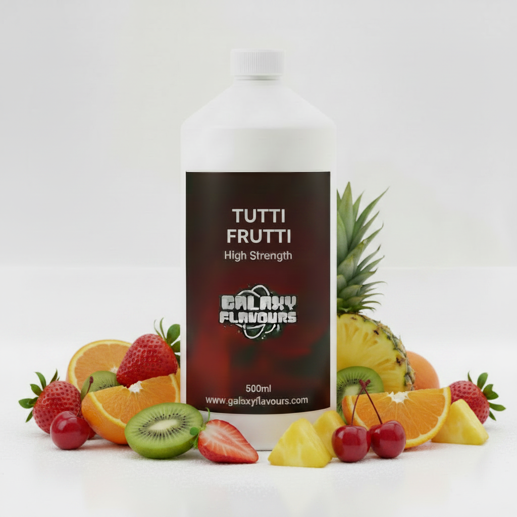 Galaxy Flavours Tutti Frutti Food Flavouring Concentrate – Professional High Strength, Vegan, Gluten-Free