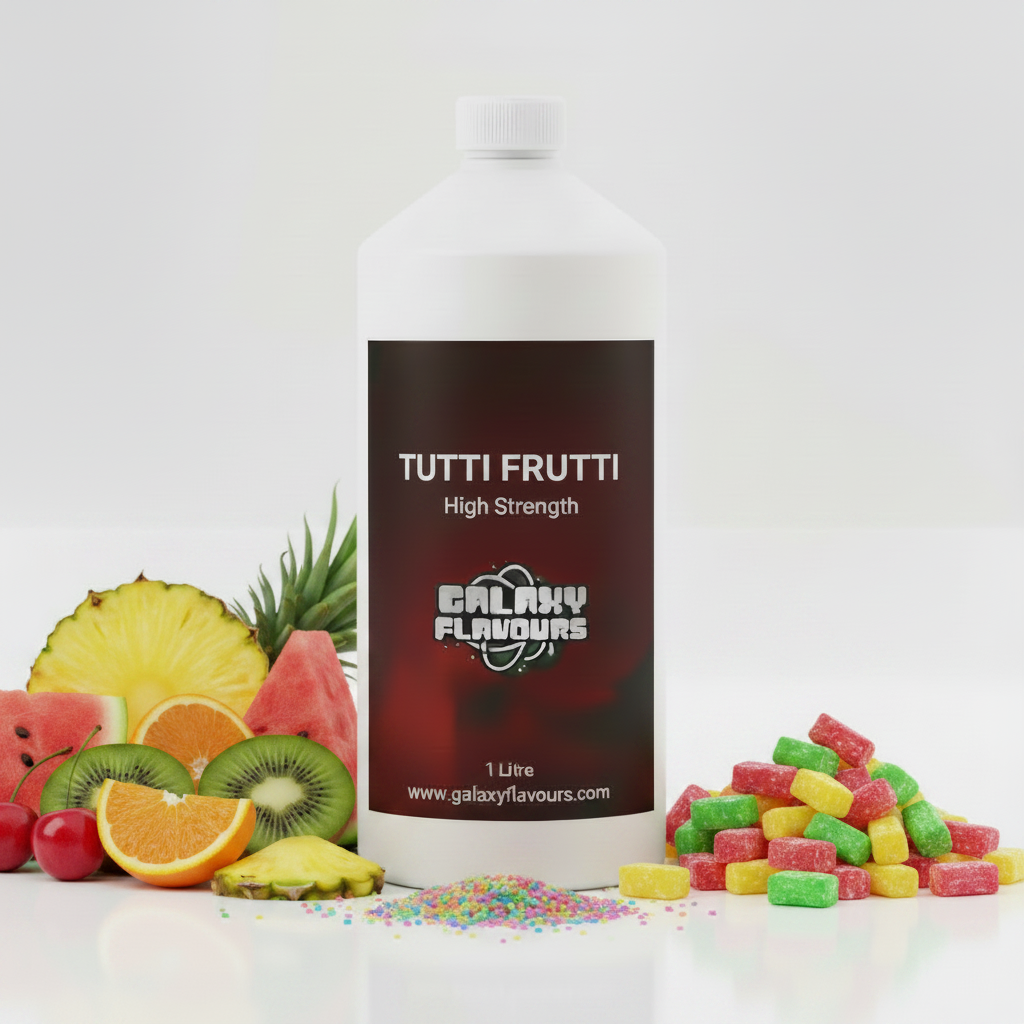 Galaxy Flavours Tutti Frutti Food Flavouring Concentrate – Professional High Strength, Vegan, Gluten-Free