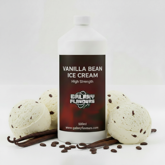 Galaxy Flavours Vanilla Bean Ice Cream Food Flavouring Concentrate – Professional High Strength, Vegan, Gluten-Free