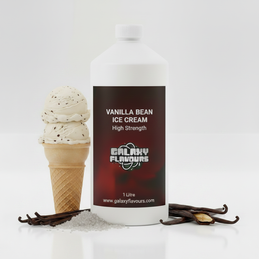 Galaxy Flavours Vanilla Bean Ice Cream Food Flavouring Concentrate – Professional High Strength, Vegan, Gluten-Free