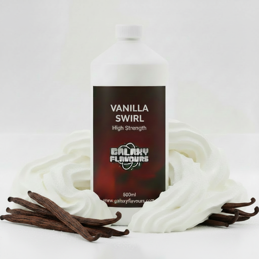 Galaxy Flavours Vanilla Swirl Food Flavouring Concentrate – Professional High Strength, Vegan, Gluten-Free