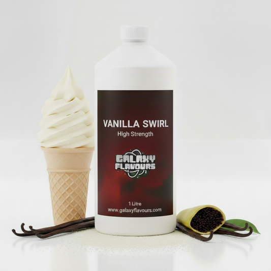Galaxy Flavours Vanilla Swirl Food Flavouring Concentrate – Professional High Strength, Vegan, Gluten-Free