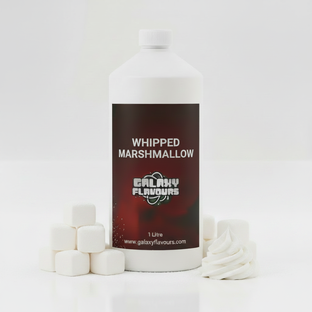 Galaxy Flavours Whipped Marshmallow Food Flavouring Concentrate – Professional High Strength, Vegan, Gluten-Free