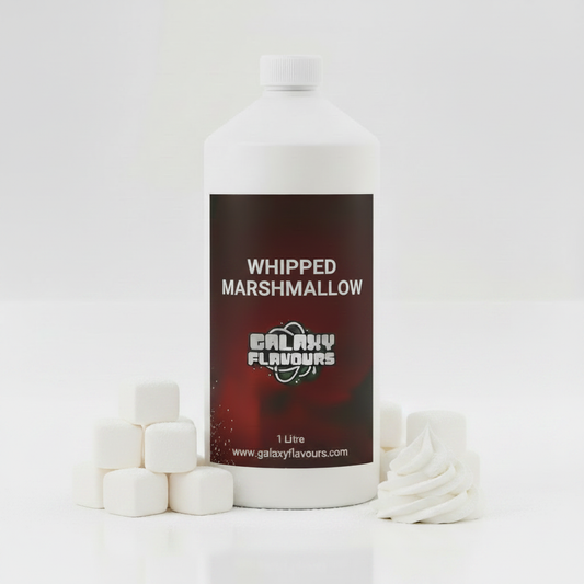 Galaxy Flavours Whipped Marshmallow Food Flavouring Concentrate – Professional High Strength, Vegan, Gluten-Free