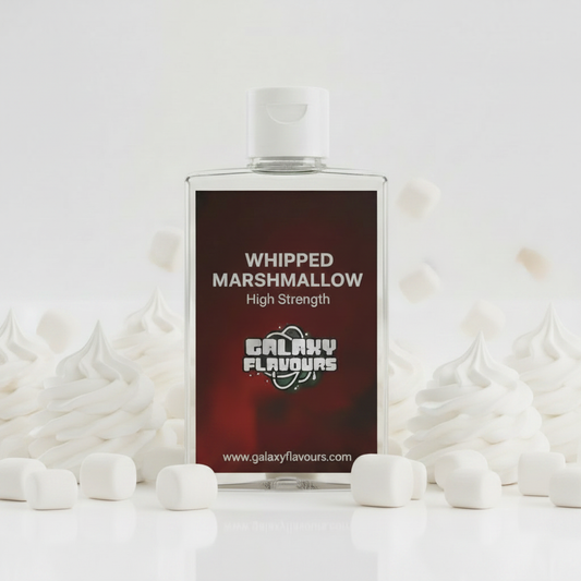 Galaxy Flavours Whipped Marshmallow Food Flavouring Concentrate – Professional High Strength, Vegan, Gluten-Free