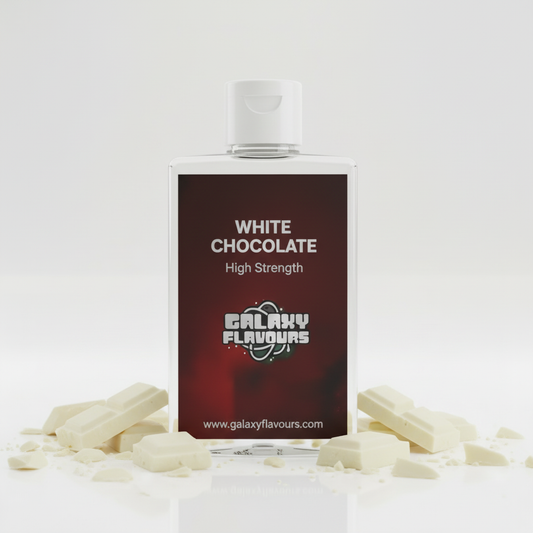 Galaxy Flavours White Chocolate Food Flavouring Concentrate – Professional High Strength, Vegan, Gluten-Free