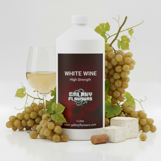Galaxy Flavours White Wine Food Flavouring Concentrate – Professional High Strength, Vegan, Gluten-Free