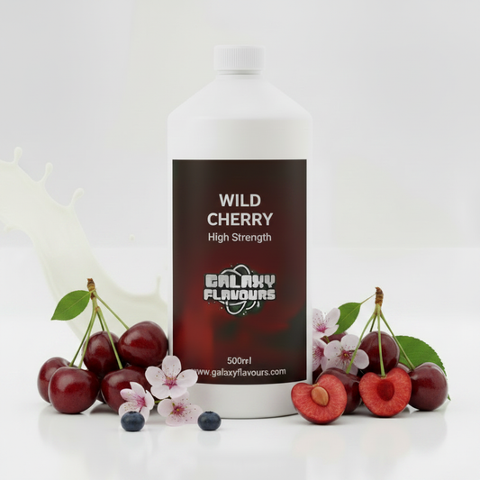 Galaxy Flavours Wild Cherry Food Flavouring Concentrate – Professional High Strength, Vegan, Gluten-Free