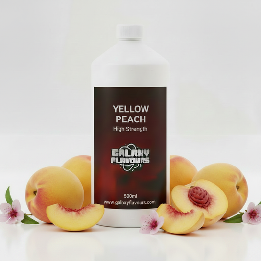 Galaxy Flavours Yellow Peach Food Flavouring Concentrate – Professional High Strength, Vegan, Gluten-Free